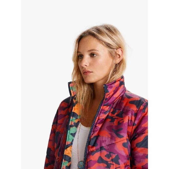 💕MOTHER💕 Two Faced Puffer Jacket Reversible Camo - Picture 3 of 16